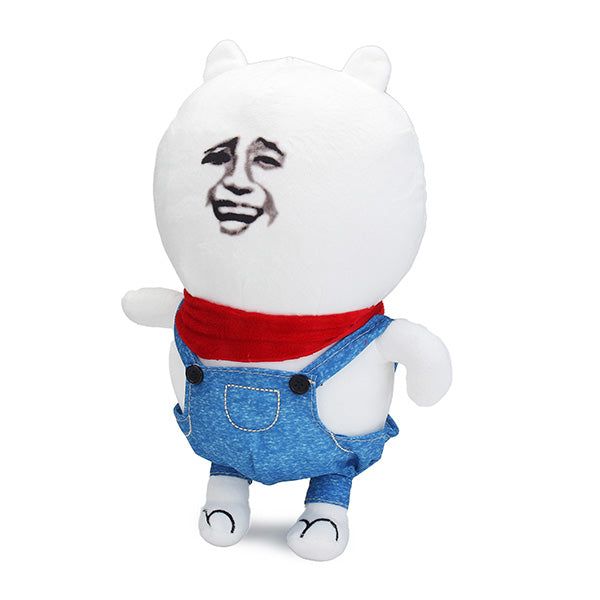 Gold Curator Spoof Expression Throw Pillow Sofa Plush Foam Cushion