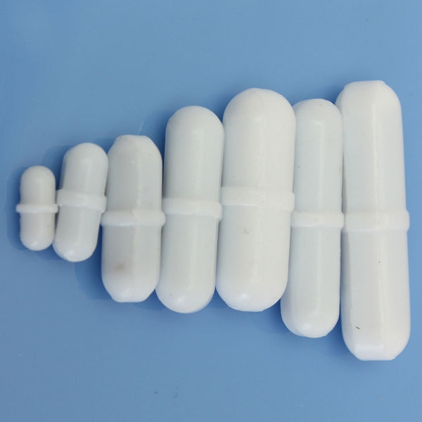 7pcs Teflon Magnetic Stirrer Mixer Stirring Bar Rod Bead With Pivot Ring B10-B36