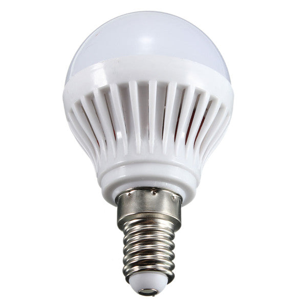 E14 4W 180-240LM 2835 SMD Warm White/White LED Globe Bulb 110V