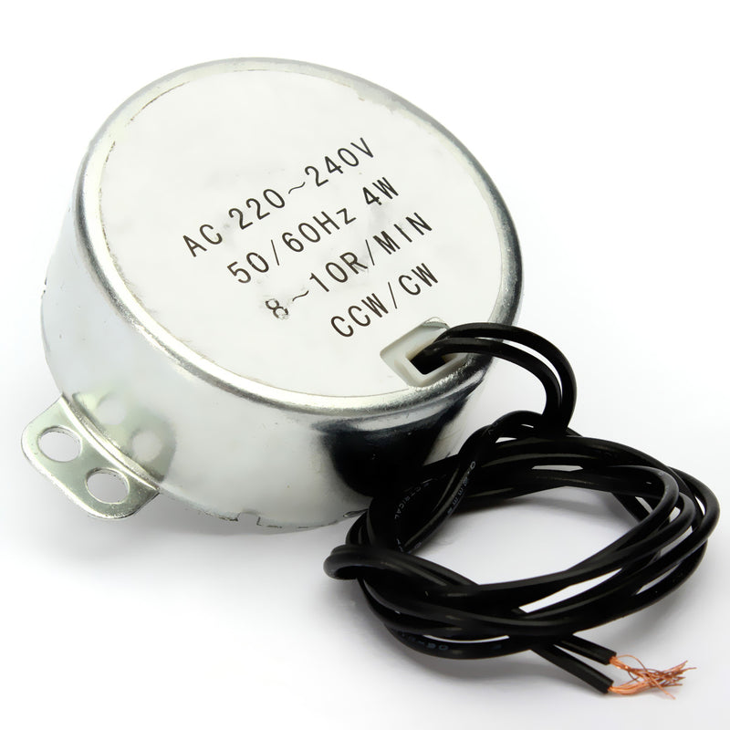 8-10 RPM Turntable Synchronous Motor For Microwave Oven AC 220-240V 4W CCW/CW