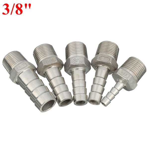 3/8 Inch Male Thread Pipe Barb Hose Tail Connector Adapter 6mm To 15mm