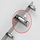 3 Hooks Silver Clothes Hat Towel Robe Rack Stainless Door Holder Wall Hanger