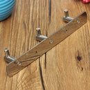3 Hooks Silver Clothes Hat Towel Robe Rack Stainless Door Holder Wall Hanger