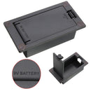Flat Mount 9V Battery Case Box Holder Cover Electric Guitar Bass Part Black
