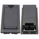 Flat Mount 9V Battery Case Box Holder Cover Electric Guitar Bass Part Black
