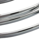 4mx8mm U Shape Car Air Vent Grille Switch Rim Trim Strip Moulding Chrome Silver