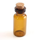 Clear Bronze Empty Wishing Message Glass Bottle Vial With Cork