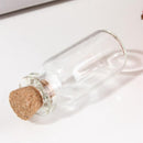 Clear Bronze Empty Wishing Message Glass Bottle Vial With Cork