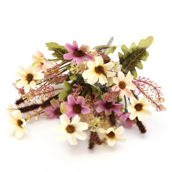 Artificial Daisy Silk Flowers Leaf Home Party Wedding Garden DIY Decorations