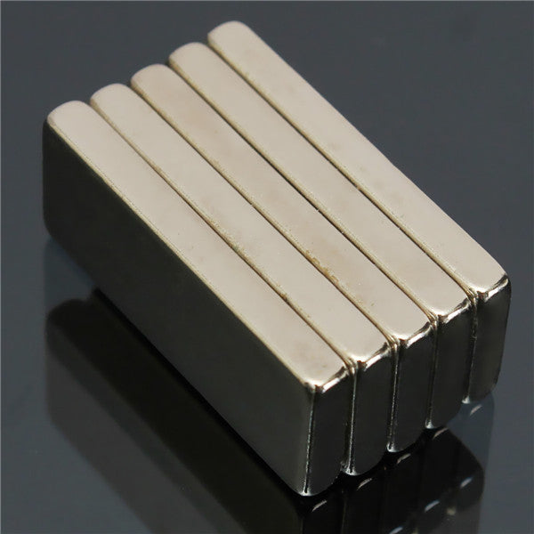 5pcs N52 Strong Rectangular Neodymium Magnets 25x10x3mm Block NdFeB Rare Earth Magnets