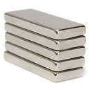 5pcs N52 Strong Rectangular Neodymium Magnets 25x10x3mm Block NdFeB Rare Earth Magnets