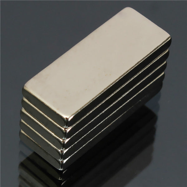 5pcs N52 Strong Rectangular Neodymium Magnets 25x10x3mm Block NdFeB Rare Earth Magnets