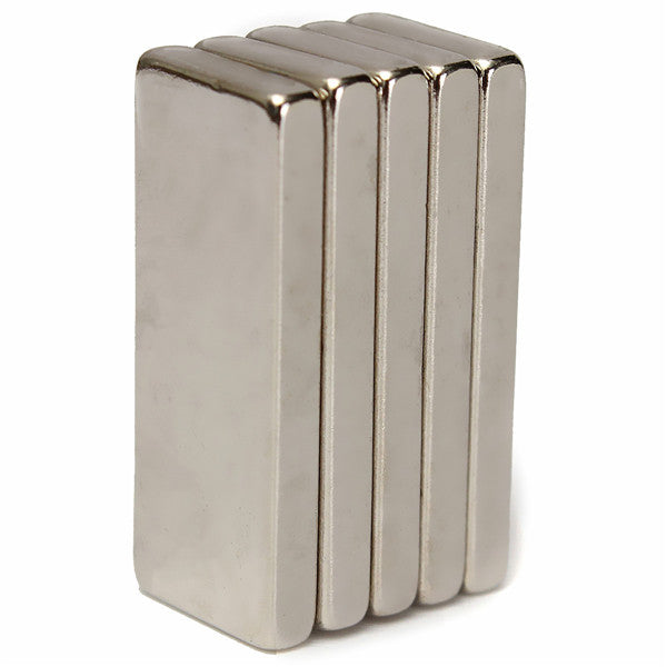 5pcs N52 Strong Rectangular Neodymium Magnets 25x10x3mm Block NdFeB Rare Earth Magnets