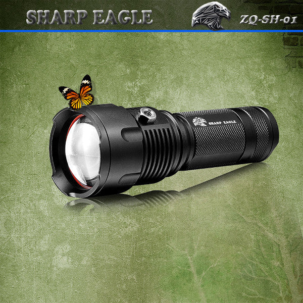 SHARP EAGLE ZQ-SH-01 XPE 800LM 3 in 1 LED Flashlight