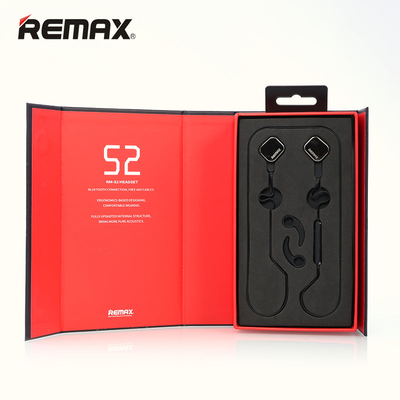 REMAX RM-S2 Magnet Motion Adsorption Wire Stereo bluetooth Smart Headphone
