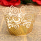 12pcs 7 Colors Filigree Cup Cake Wrappers Wrap Case Wedding Birthday Party Supplies