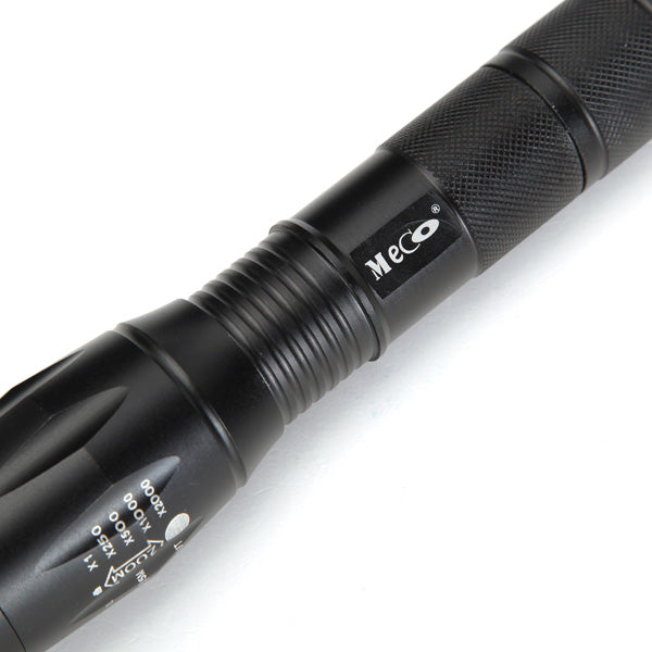 MECO 5 Modes 2000LM Zoomable LED Flashlight 18650/AAA
