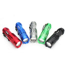MECO Q5 500LM Multicolor Zoomable Mini LED Flashlight 14500/AA