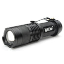 MECO Q5 500LM Multicolor Zoomable Mini LED Flashlight 14500/AA