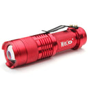 MECO Q5 500LM Multicolor Zoomable Mini LED Flashlight 14500/AA