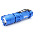 MECO Q5 500LM Multicolor Zoomable Mini LED Flashlight 14500/AA