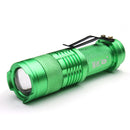 MECO Q5 500LM Multicolor Zoomable Mini LED Flashlight 14500/AA