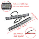 9LED Daytime Running Driving White DRL Turn Signal LED Lights