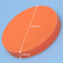 6 Inch 150mm Flat Polishing Heads Soft Foam Buffer Sponge Orange Head Pads
