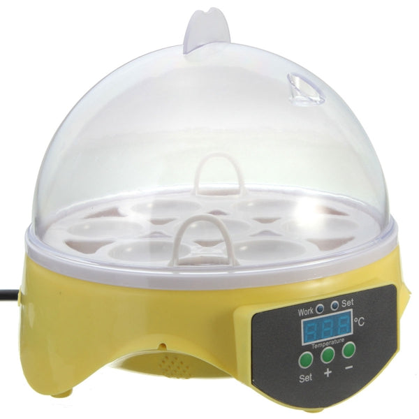 EU Automatic Eggs Incubator Mini Incubation Equipment Farm 7 Eggs Household Teaching Experiments