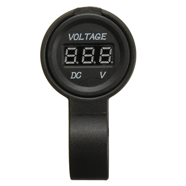 12-24V Motorcycle Volt Meterr LED Display Voltage Gauge Meter Volt Measurement