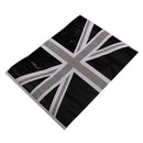 2Pcs Black Union Jack Flag Vinyl Mirrors Stickers For Mini Cooper