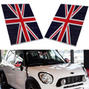 2Pcs Union Jack UK Flag Vinyl Mirrors Stickers For Mini Cooper
