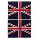 2Pcs Union Jack UK Flag Vinyl Mirrors Stickers For Mini Cooper