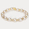 Temperament Full Rhinestone Pearl Multilayer Winding Wide Bracelet