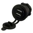 12-24V Dual USB Motorcycle Phone Power Charger With Waterproof Cover