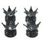 4pcs Tire Wheel Stem Air Dust Valve Cap Cover Crown Shaped Motorcycle Car Bike