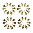40pcs DIY Project M2.5 x 5 + 5mm Hex Brass Standoff Spacers Copper Pillar For PCB Board