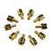 40pcs DIY Project M2.5 x 5 + 5mm Hex Brass Standoff Spacers Copper Pillar For PCB Board