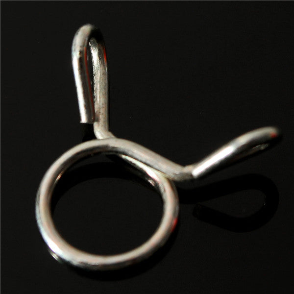 7mm Fuel Line Hose Tubing Spring Clip Clamp Motorcycle Boat ATVs Scooter