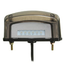Universal Motorcycle Blackened LED Rear Tail Brake Stop Light Number Plate Lamp