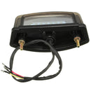 Universal Motorcycle Blackened LED Rear Tail Brake Stop Light Number Plate Lamp