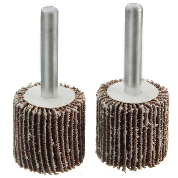 6mm Shank Sandpaper Grinding Wheel 60/80 Grit Dremel Accessory For Rotary Tool