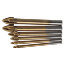 Titanium Carbide Glass Drill Bit Cross Spear Point Head Drill Bit For Wall Ceramic Tile