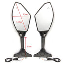 Rear View Mirrors With LED Turn Signal For Yamaha Honda Kawasaki Suzuki