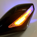 Rear View Mirrors With LED Turn Signal For Yamaha Honda Kawasaki Suzuki