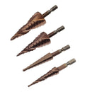 HSS Triangle Shank Step Drill Bit Hole Cutter 3-12/4-12/4-22/6-24mm