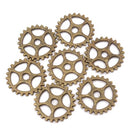 50pcs Vintage Steampunk Gear Necklace Pendant Charm DIY Jewelry Making