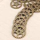 50pcs Vintage Steampunk Gear Necklace Pendant Charm DIY Jewelry Making
