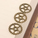 50pcs Vintage Steampunk Gear Necklace Pendant Charm DIY Jewelry Making