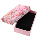 Flower Bowknot Necklace Earrings Ring Jewelry Gift Paper Box Case